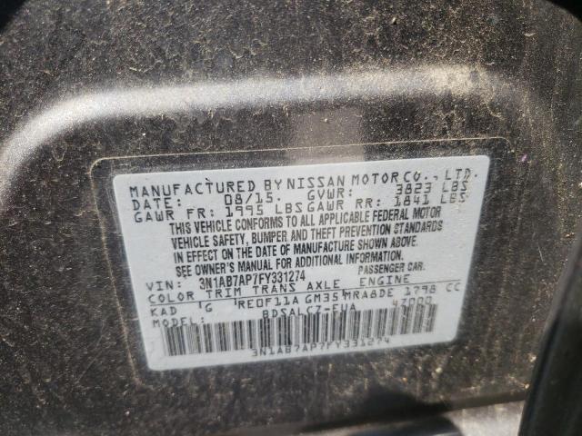 Photo 9 VIN: 3N1AB7AP7FY331274 - NISSAN SENTRA S 