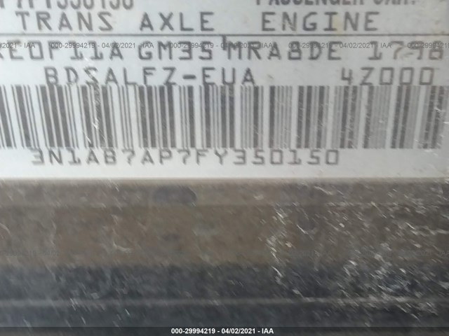 Photo 8 VIN: 3N1AB7AP7FY350150 - NISSAN SENTRA 