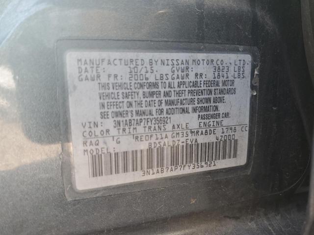 Photo 11 VIN: 3N1AB7AP7FY356921 - NISSAN SENTRA 