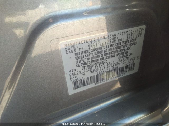 Photo 8 VIN: 3N1AB7AP7FY380832 - NISSAN SENTRA 