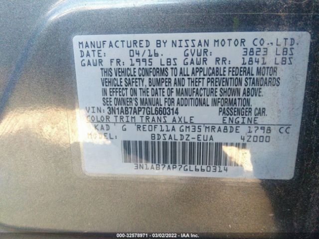 Photo 8 VIN: 3N1AB7AP7GL660314 - NISSAN SENTRA 