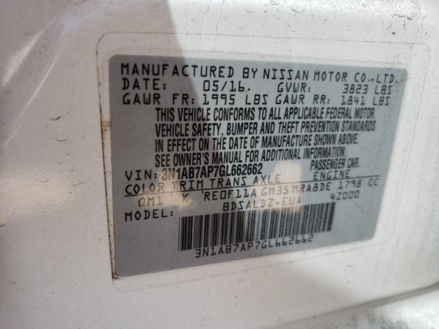 Photo 9 VIN: 3N1AB7AP7GL662662 - NISSAN SENTRA S 