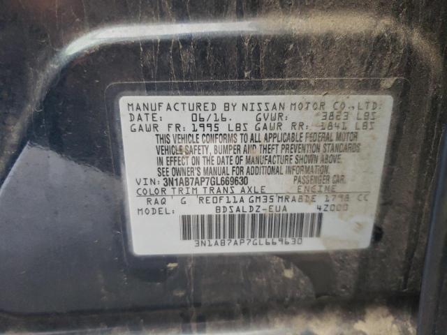 Photo 9 VIN: 3N1AB7AP7GL669630 - NISSAN SENTRA S 