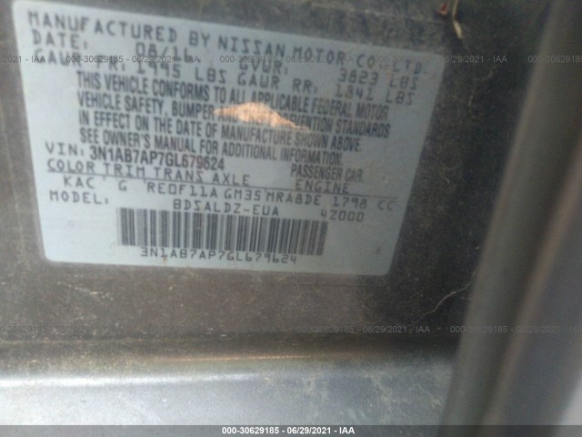 Photo 8 VIN: 3N1AB7AP7GL679624 - NISSAN SENTRA 