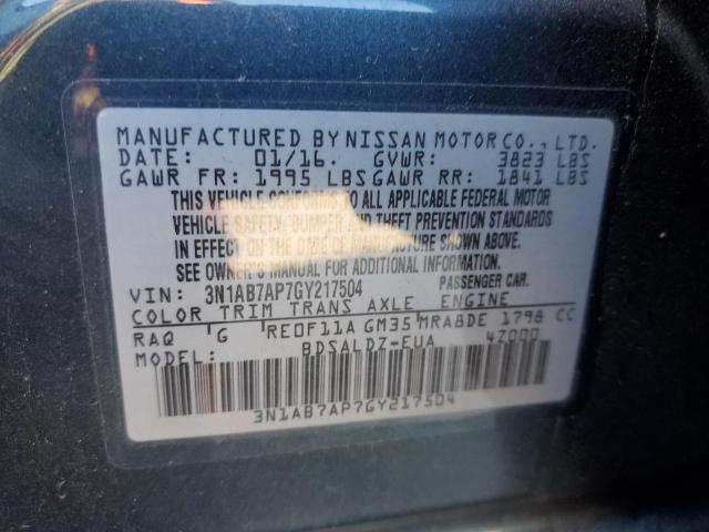 Photo 11 VIN: 3N1AB7AP7GY217504 - NISSAN SENTRA 