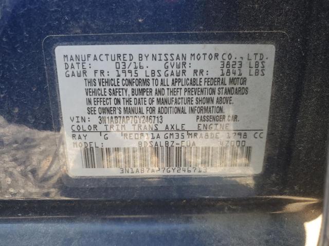 Photo 11 VIN: 3N1AB7AP7GY246713 - NISSAN SENTRA 