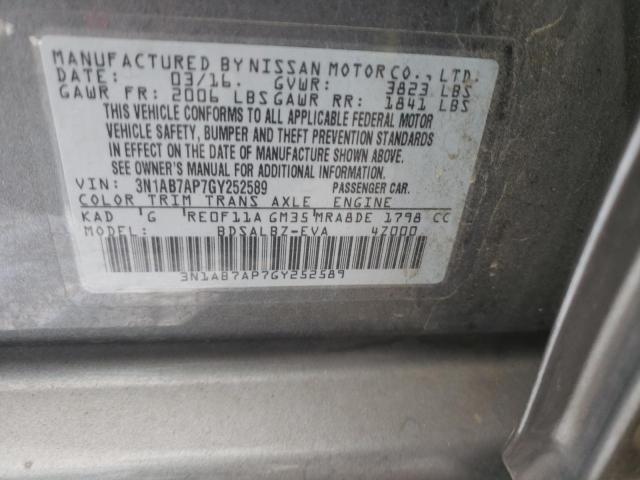 Photo 11 VIN: 3N1AB7AP7GY252589 - NISSAN SENTRA 