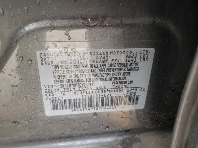 Photo 9 VIN: 3N1AB7AP7GY256111 - NISSAN SENTRA S 