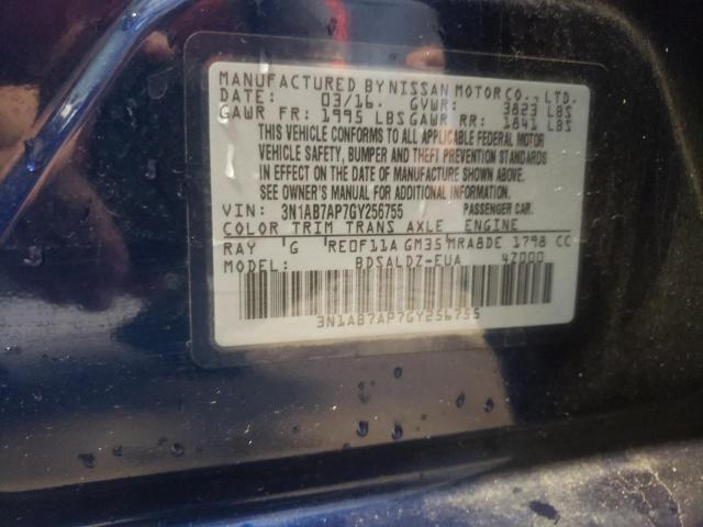 Photo 9 VIN: 3N1AB7AP7GY256755 - NISSAN SENTRA S 