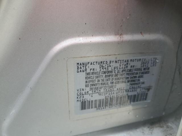 Photo 12 VIN: 3N1AB7AP7GY294812 - NISSAN SENTRA S 