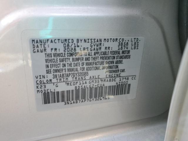 Photo 11 VIN: 3N1AB7AP7GY326965 - NISSAN SENTRA S 