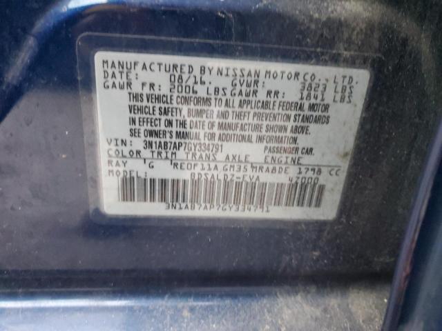 Photo 11 VIN: 3N1AB7AP7GY334791 - NISSAN SENTRA 