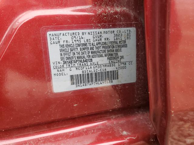 Photo 9 VIN: 3N1AB7AP7HL640128 - NISSAN SENTRA S 