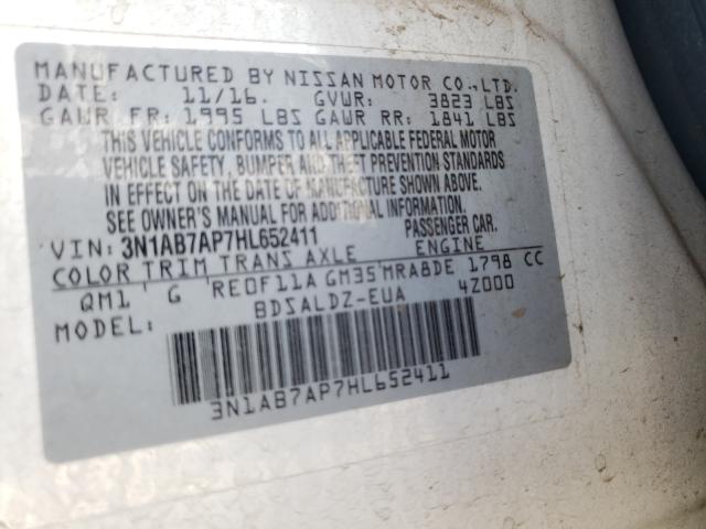 Photo 9 VIN: 3N1AB7AP7HL652411 - NISSAN SENTRA S 