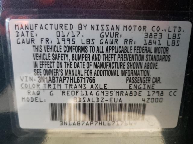 Photo 12 VIN: 3N1AB7AP7HL671766 - NISSAN SENTRA S 