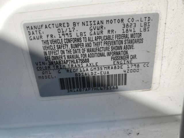 Photo 12 VIN: 3N1AB7AP7HL675588 - NISSAN SENTRA S 