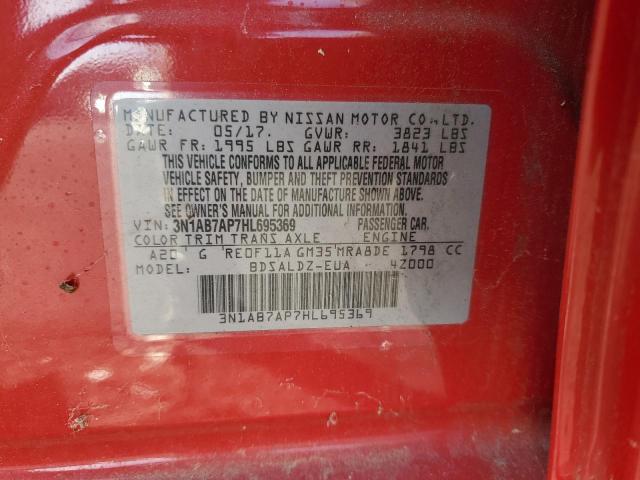 Photo 11 VIN: 3N1AB7AP7HL695369 - NISSAN SENTRA S 