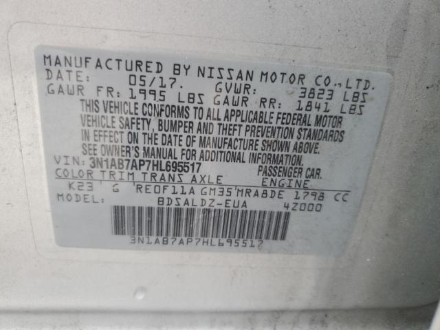 Photo 11 VIN: 3N1AB7AP7HL695517 - NISSAN SENTRA 