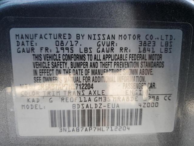 Photo 11 VIN: 3N1AB7AP7HL712204 - NISSAN SENTRA 