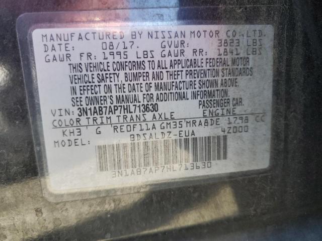 Photo 11 VIN: 3N1AB7AP7HL713630 - NISSAN SENTRA S 