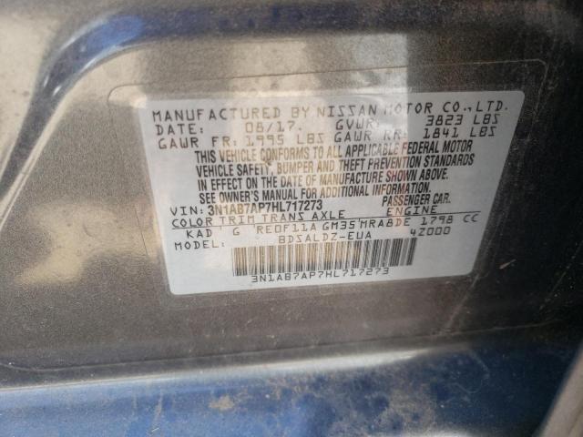 Photo 11 VIN: 3N1AB7AP7HL717273 - NISSAN SENTRA S 