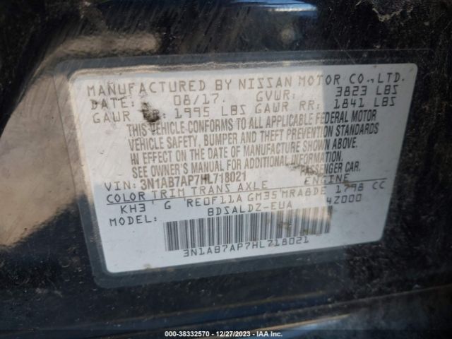 Photo 8 VIN: 3N1AB7AP7HL718021 - NISSAN SENTRA 