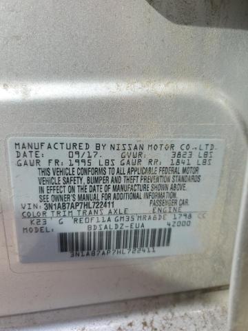 Photo 11 VIN: 3N1AB7AP7HL722411 - NISSAN SENTRA 