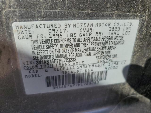 Photo 12 VIN: 3N1AB7AP7HL723283 - NISSAN SENTRA S 