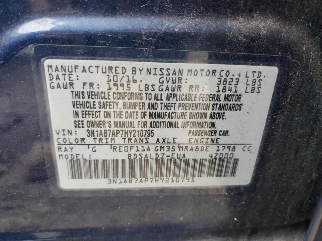 Photo 11 VIN: 3N1AB7AP7HY210795 - NISSAN SENTRA 