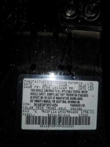 Photo 11 VIN: 3N1AB7AP7HY214054 - NISSAN SENTRA S 