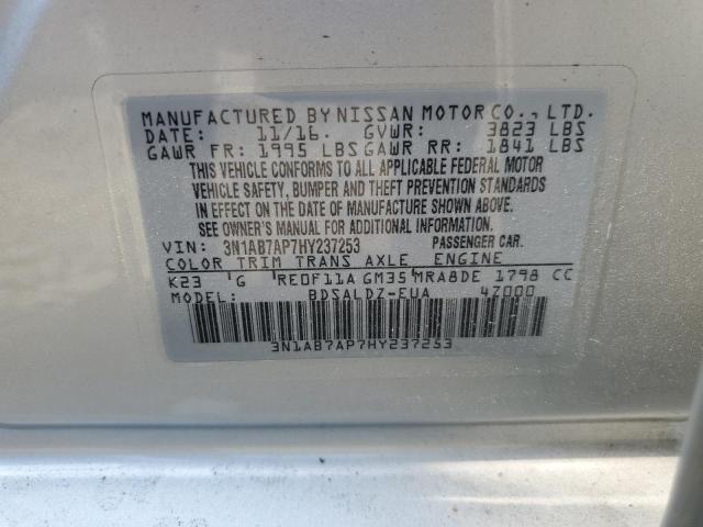 Photo 11 VIN: 3N1AB7AP7HY237253 - NISSAN SENTRA 