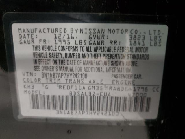 Photo 11 VIN: 3N1AB7AP7HY242100 - NISSAN SENTRA S 