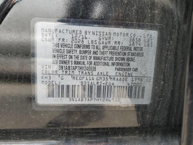 Photo 12 VIN: 3N1AB7AP7HY246938 - NISSAN SENTRA S 