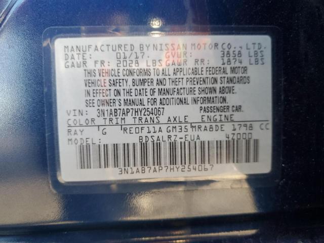 Photo 12 VIN: 3N1AB7AP7HY254067 - NISSAN SENTRA S 