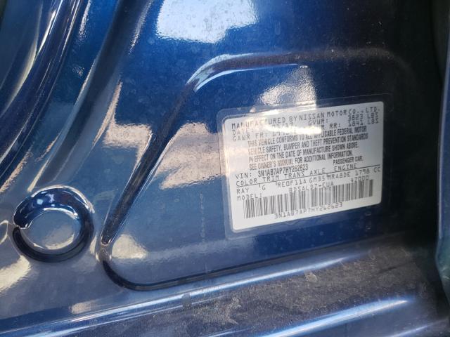 Photo 9 VIN: 3N1AB7AP7HY262623 - NISSAN SENTRA S 