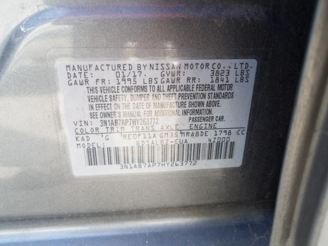 Photo 9 VIN: 3N1AB7AP7HY263772 - NISSAN SENTRA 