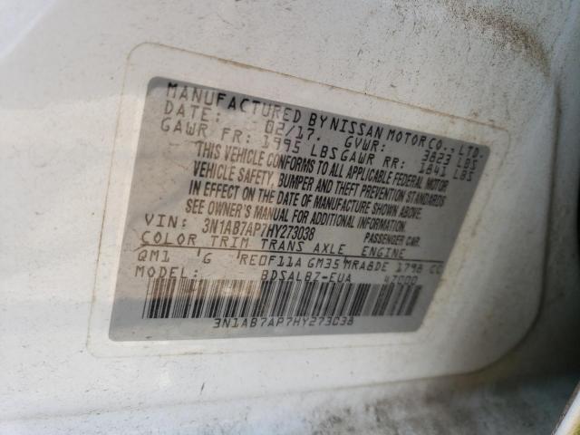 Photo 11 VIN: 3N1AB7AP7HY273038 - NISSAN SENTRA S 