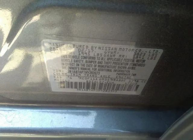 Photo 8 VIN: 3N1AB7AP7HY283973 - NISSAN SENTRA 