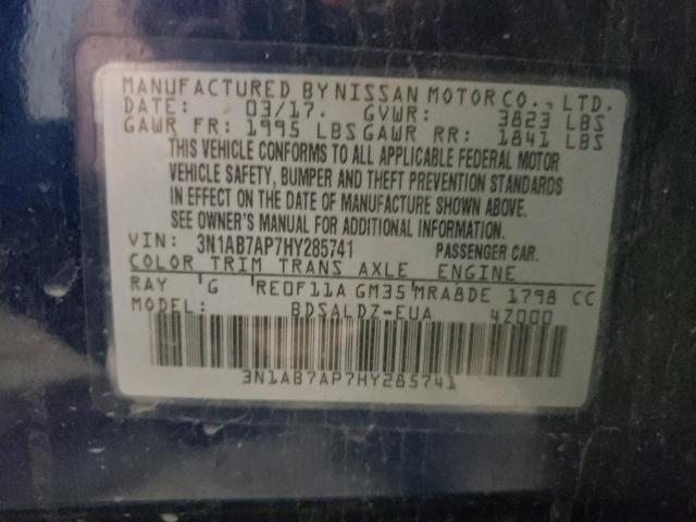 Photo 11 VIN: 3N1AB7AP7HY285741 - NISSAN SENTRA 