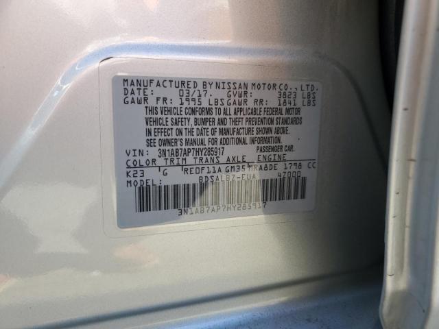 Photo 11 VIN: 3N1AB7AP7HY285917 - NISSAN SENTRA 