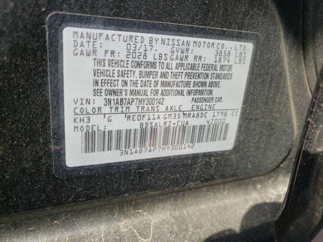 Photo 9 VIN: 3N1AB7AP7HY300142 - NISSAN SENTRA S 