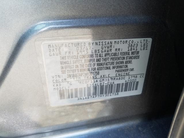 Photo 9 VIN: 3N1AB7AP7HY301758 - NISSAN SENTRA 