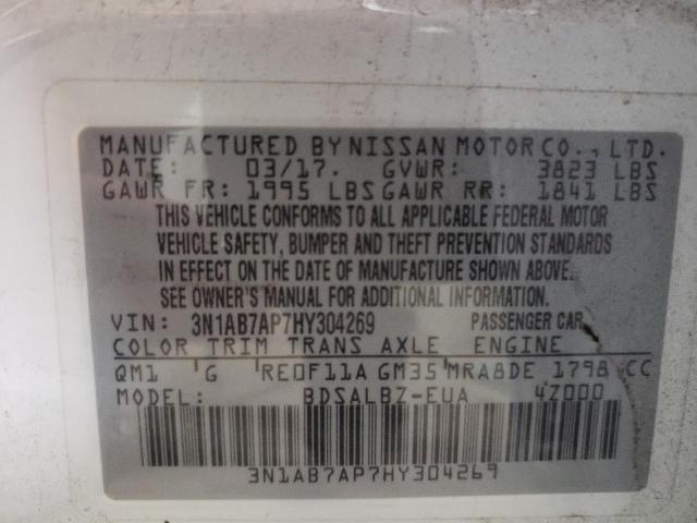 Photo 9 VIN: 3N1AB7AP7HY304269 - NISSAN SENTRA S 