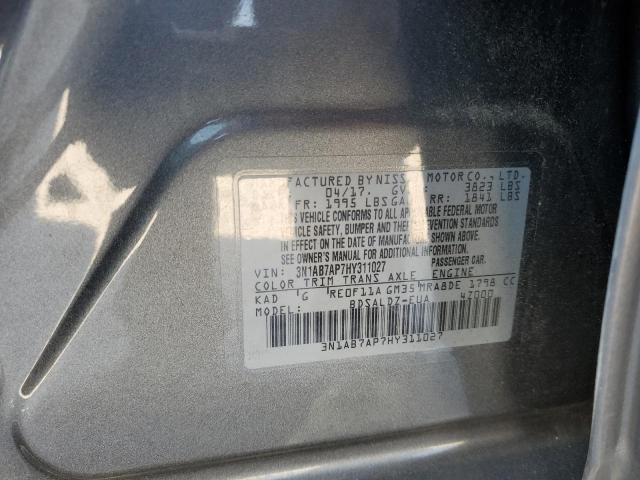 Photo 9 VIN: 3N1AB7AP7HY311027 - NISSAN SENTRA S 