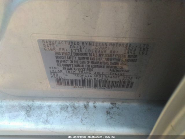 Photo 8 VIN: 3N1AB7AP7HY316907 - NISSAN SENTRA 