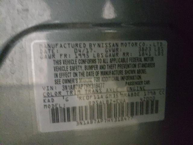 Photo 9 VIN: 3N1AB7AP7HY318477 - NISSAN SENTRA S 