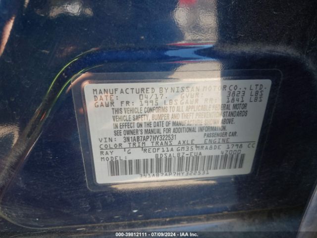 Photo 8 VIN: 3N1AB7AP7HY322531 - NISSAN SENTRA 