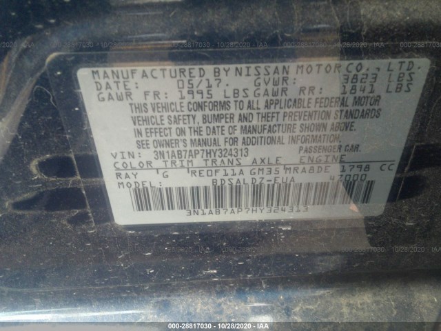 Photo 8 VIN: 3N1AB7AP7HY324313 - NISSAN SENTRA 