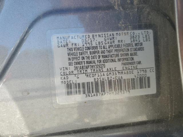 Photo 11 VIN: 3N1AB7AP7HY329379 - NISSAN SENTRA S 