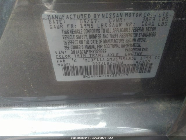 Photo 8 VIN: 3N1AB7AP7HY329379 - NISSAN SENTRA 